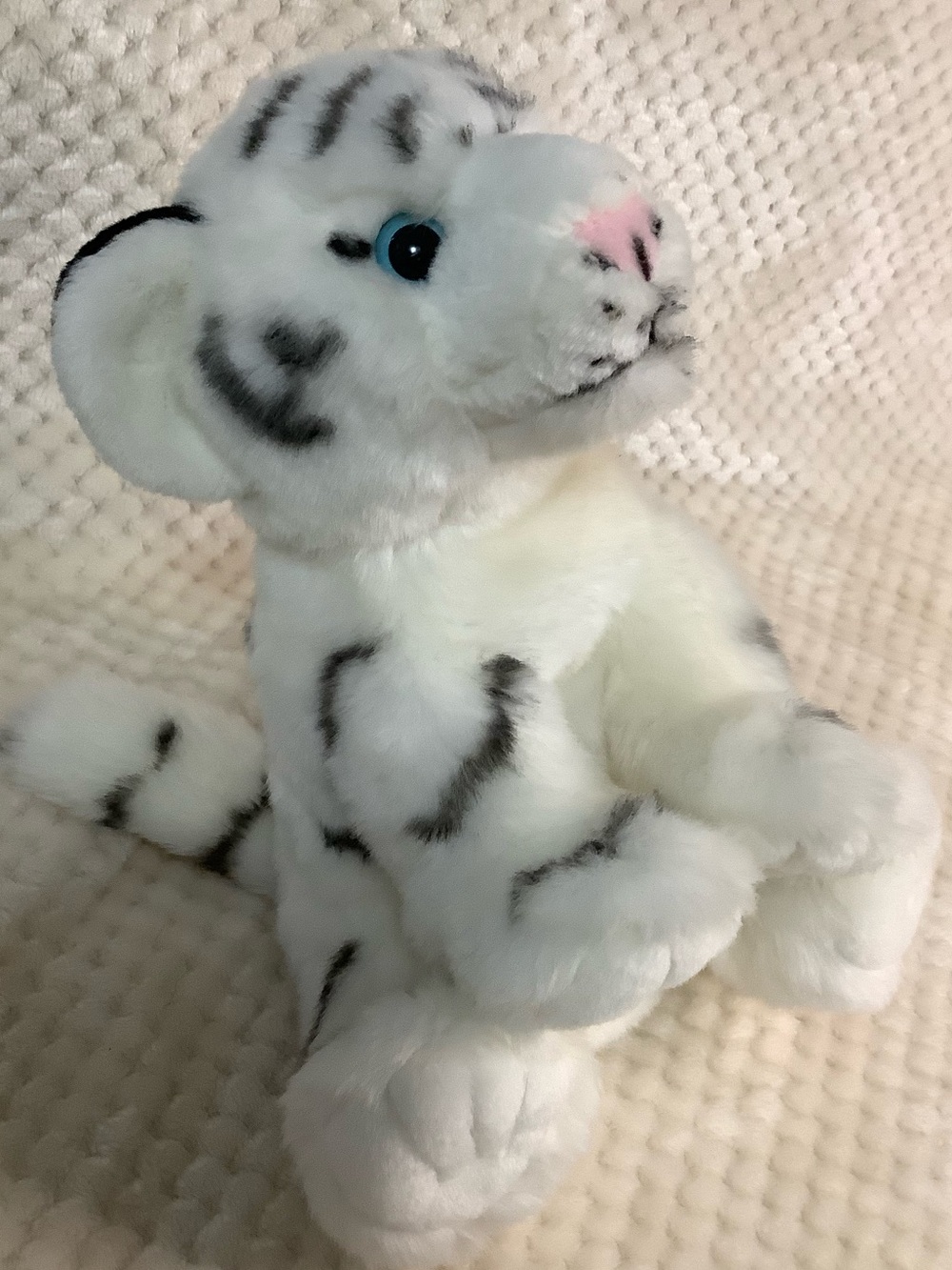 Wild Republic White and Gray Plush Tiger Stuffed Animal Toy